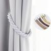 Curtain Magnet Buckle Curtain Buckle Binding Rope PunchFree Magnetic SolidColor Decor Hanging Pendant Curtain Tie Buckle Tieback,Golden Blonde,4pcs view 4