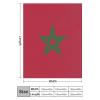 Blanket Morocco Flag Soft Warm Flannel Throw Blanket Four Season Blanket Suitable for Bedroom Bed and Sofa ?40"x50" view 2