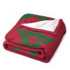 Blanket Morocco Flag Soft Warm Flannel Throw Blanket Four Season Blanket Suitable for Bedroom Bed and Sofa ?40"x50" view 3