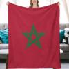 Blanket Morocco Flag Soft Warm Flannel Throw Blanket Four Season Blanket Suitable for Bedroom Bed and Sofa ?40"x50" view 4