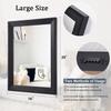 AAZZKANG Black Mirrors for Wall Rectangle Wood Framed Large 20"x16" Decorative Wall Mirror for Bedroom Bathroom Living Room Dressing Room Entryway view 2