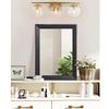 AAZZKANG Black Mirrors for Wall Rectangle Wood Framed Large 20"x16" Decorative Wall Mirror for Bedroom Bathroom Living Room Dressing Room Entryway view 4