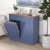 Betterhood Tilt Out Trash Cabinet 10 Gallon Wooden Free Standing Laundry Sorter Cabine,Recycling Cabine with Hideaway Drawer,Tilt Out Trash Cabinet Can Bin Kitchen view 1