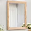 AAZZKANG Rustic Mirrors for Wall Rectangle Wood Frame Mirror Decorative for Farmhouse Bedroom Bathroom Living Room Small view 1