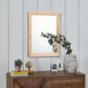 AAZZKANG Rustic Mirrors for Wall Rectangle Wood Frame Mirror Decorative for Farmhouse Bedroom Bathroom Living Room Small view 3