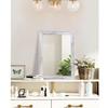 AAZZKANG Mirrors for Wall Rustic Wood Framed Hanging Mirror Decorative for Farmhouse Bedroom Bathroom Living Room Entryway Hallway Small White view 4