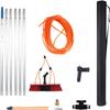 Water Fed Pole Kit,Water Fed Brush Window Cleaning Tool Kit, Window Cleaning Pole Rinse Bar Brush Window Washer Combo Window Washing Equipment for Car Indoor Outdoor High Windows (Size : 29FT/9M) view 1