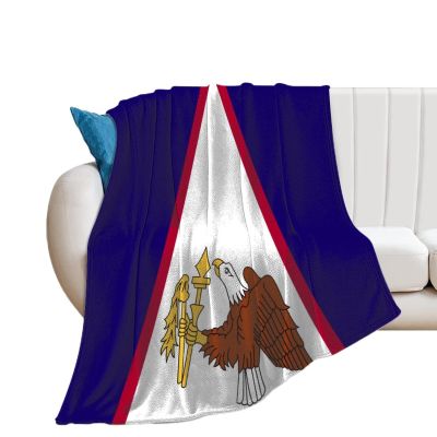 American Samoa Flag Flannel Blankets 40"x50" Blanket Warm and Comfortable 3D Print Blanket for Stadium Couch Bed Sofa Chair