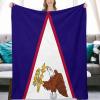 American Samoa Flag Flannel Blankets 40"x50" Blanket Warm and Comfortable 3D Print Blanket for Stadium Couch Bed Sofa Chair view 4