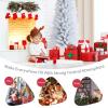 OFFICEJOY 7FT White Pencil Christmas Tree, Artificial Christmas Tree w/Premium PVC Needles, Pine Tree w/Solid Metal Stand, Ideal for Home, Office, Shops, Holiday Decoration view 2