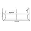 Retro Industrial Restaurant Iron Solid Wood Ceiling Shelf, Hanging Floating Shelves, 2 Tier Shelves Shelf/Bar Hanging Decoration Storage Shelf. 3 Sizes (Size : 1003060cm) (Size : 80 * 30 * 60cm) view 2