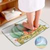3 Pieces Happy Thanksgiving Bathroom Rug Set Fall Pumpkin Decoration Autumn Soft Foam Non Slip Bath Mats Sets Toilet Contour Mat Lid Cover for Bathtub Shower and Bathroom Decor 20"x32" view 4