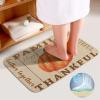 3 Pieces Be Grateful Thankful Family Gather Together Bathroom Rug Set Happy Fall Pumpkin Soft Foam Non Slip Bath Mats Sets Toilet Contour Mat Lid Cover for Bathtub Shower and Bathroom Decor 20"x32" view 4