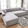 youyoucool Sectional Couch Covers L Sofa Covers Super Stretch 1 pcs Sofa Slipcovers for 3 Seaters Chaise Slipcover Pets, red view 2