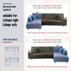 youyoucool Sectional Couch Covers L Sofa Covers Super Stretch 1 pcs Sofa Slipcovers for 3 Seaters Chaise Slipcover Pets, red view 3