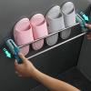 CTVR Over The Door Shoe Rack, Wall Mounted Shoe Organizer Door Shoe Holder, Slipper Storage Stand, Multifunctional Shoe Hanger Towel Rack, No Drilling (Size : 47.5 * 5 * 10.5cm) view 1