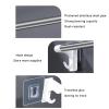 CTVR Stainless Steel Shoe Rack with Hook, Hanging Shoe Organizer, Slipper Storage Stand, Multifunctional Shoe Hanger Towel Rack, No Drilling Easy Installation (Size : 44.5 * 7 * 7cm) view 3