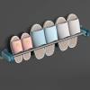 CTVR Shoe Rack, Wall Mounted Organizer Door Shoe Holder, Slipper Storage Stand, Multifunctional Towel Hanger, Suitable for Bathroom and Kitchen (Size : 57 * 5 * 10.5cm) view 3