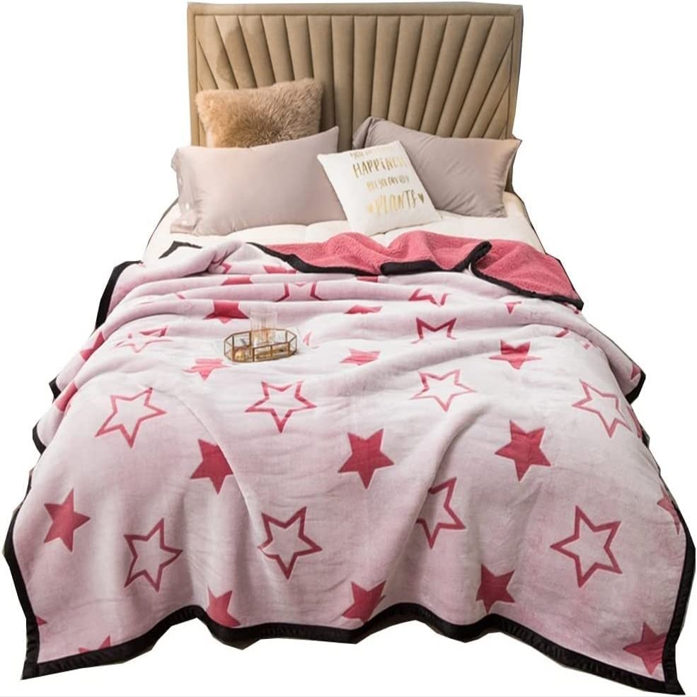 DULASP Blanket Quilt Thicken Winter Flannel Bed Coral Fleece Sheet Cover Blanket Sofa Blanket Single Blanket Bed Use