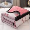 DULASP Blanket Quilt Thicken Winter Flannel Bed Coral Fleece Sheet Cover Blanket Sofa Blanket Single Blanket Bed Use view 3