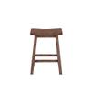 Boraam Sonoma Counter Height Backless Saddle Stool for Kitchen, Barnwood Wire-Brush Finish, Set of 2 view 4