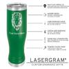 LaserGram 14oz Vacuum Insulated Pilsner Mug, Lobster, Personalized Engraving Included (Green) view 4