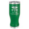 LaserGram 14oz Vacuum Insulated Pilsner Mug, DO Doctor of Osteopathic Medicine, Personalized Engraving Included (Green) view 1