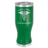 LaserGram 14oz Vacuum Insulated Pilsner Mug, Podiatry, Personalized Engraving Included (Green) view 1