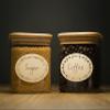 MONEST Waterproof & Oil Resistant Jar & Lid Stickers - Pantry/Canning, Spice & Bottle Labels (Golden Flower 2x3) view 3