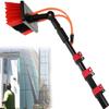 Water Fed Pole Kit,Water Fed Brush Window Cleaning Pole, Window Cleaning Brush, Water/Hose Fed Pole, Cleaning Photovoltaic And Solar Panels/35cm Water Brush (Size : 19FT/6M) view 1