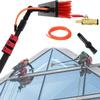 Water Fed Pole Kit,Water Fed Brush Telescopic Extension Pole Cleaning Kit, Outdoor Window Cleaner Window Glass Photovoltaic Solar Panel Cleaning System Washing Equipment Tool Water Fed Pole view 1