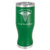 LaserGram 14oz Vacuum Insulated Pilsner Mug, Pediatrics, Personalized Engraving Included (Green) view 1