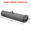 Primode Wrapping Paper Storage Bag | Wrapping Paper Organizer Under Bed for Storing Multiple Rolls of Gift Wrap, 40 Length Container Constructed of Durable 600D Oxford Material (Gray) view 2