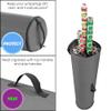 Primode Wrapping Paper Storage Bag | Wrapping Paper Organizer Under Bed for Storing Multiple Rolls of Gift Wrap, 40 Length Container Constructed of Durable 600D Oxford Material (Gray) view 3