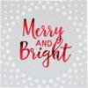 Holiday Napkins - Merry and Bright Christmas Disposable Napkins Set of 32 view 3