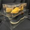 6 pcs 13-13/16 x 8-1/4 x 4-1/2" L & XL Super Clear APET Plastic Display Shoe Boxes view 1