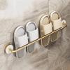 CTVR Hanging Shoe Rack, Multifunctional Slipper Stand, Shoes Holder Storage Organizer, Door Shoe Hangers, Towel Rack, Space Aluminium (Size : 64 * 6 * 5cm) view 1
