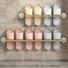 CTVR Hanging Shoe Rack, Multifunctional Slipper Stand, Shoes Holder Storage Organizer, Door Shoe Hangers, Towel Rack, Space Aluminium (Size : 64 * 6 * 5cm) view 4