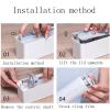 Cling Film Cutter Dispenser, Reusable Food Wrap Cutter Cutter with 50 meters of cling film,With Slide Cutter For Kitchen, Restaurant, Supermarket Packing Fruits And Vegetables view 3