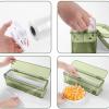 Cling Film Cutter Dispenser,Reusable Food Wrap Cutter,Plastic Wrap Dispenser With CutterIt Is Suitable For Packaging Food, Fruits And Vegetables In Kitchen And Restaurant (Size : 33x10x11.5cm) view 2
