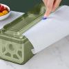 Cling Film Cutter Dispenser,Reusable Food Wrap Cutter,Plastic Wrap Dispenser With CutterIt Is Suitable For Packaging Food, Fruits And Vegetables In Kitchen And Restaurant (Size : 33x10x11.5cm) view 4
