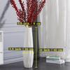 24" White Ceramic Floor Vase, Tall Ceramic Vase for Pampas Grass, Decorative Large Vases for Table Centerpieces Shelf Home Decor Living Room Flower Arrangement Simple Decorative view 2