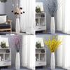 24" White Ceramic Floor Vase, Tall Ceramic Vase for Pampas Grass, Decorative Large Vases for Table Centerpieces Shelf Home Decor Living Room Flower Arrangement Simple Decorative view 4