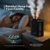 BREEZOME 6L Humidifiers for Bedroom Large Room & Essential Oil Diffuser, Ultrasonic Top Fill Cool Mist Humidifiers for Baby, Plants, Nursery Last up to 60 Hours, Smart Humidistat Control, Quiet, Black view 4