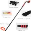 Water Fed Pole Kit,Water Fed Brush Window Cleaning Brush, Equipment Telescopic Extension Cleaning Pole Suitable For Photovoltaic Panel Cleaning, Window Glass Wall, 30cm Water Brush view 4