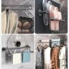CTVR Wall Mounted Slipper Stand, Shoe Rack, Bathroom Towel Holder Storage Organizer, Pot Cover Rack, Multifunctional Door Shoe Hangers, Double Layer (Size : 70 * 6 * 13cm) view 4