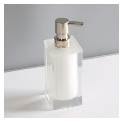 EKAYG Soap Dispensers Square Classical Soap & Lotion Pump Dispenser for Kitchen/Bathroom/Laundry Room Refillable Shampoo Hand Soap
