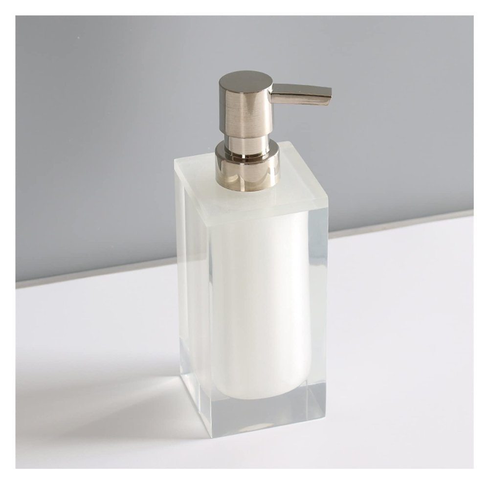 EKAYG Soap Dispensers Square Classical Soap & Lotion Pump Dispenser for Kitchen/Bathroom/Laundry Room Refillable Shampoo Hand Soap