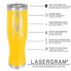 LaserGram 14oz Vacuum Insulated Pilsner Mug, Pediatrics, Personalized Engraving Included (Yellow) view 4