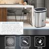 BSTOPHKL Touchless Kitchen Trash Can, Automatic Stainless-Steel Trash Bin with Lid 13 Gallon 50 Liter Anti-Fingerprint Mute Designed Garbage Cans for Kitchen | Office | Bedroom | Living Room, Silver view 4